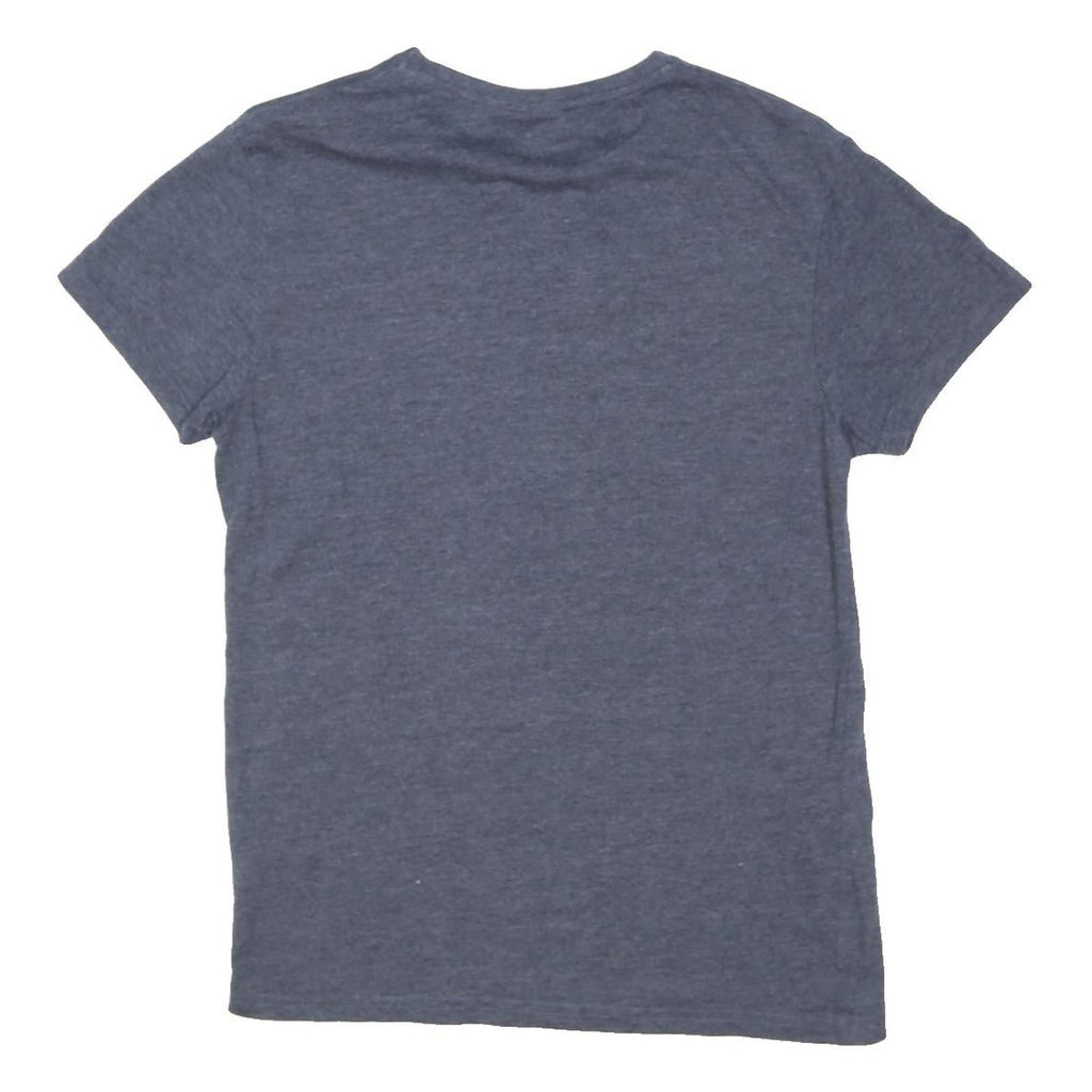 JIM BEAM Mens Blue Graphic T-Shirt S Short Sleeve Crew Neck Cotton Blend