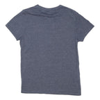 JIM BEAM Mens Blue Graphic T-Shirt S Short Sleeve Crew Neck Cotton Blend