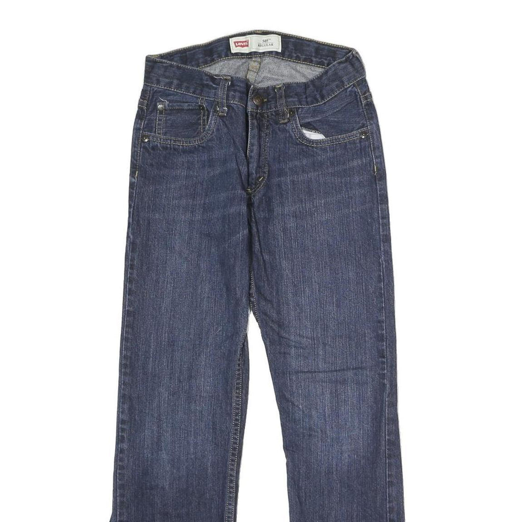 LEVI'S 505 Mens Jeans Blue Regular Straight Denim Medium W26 L26 Classic Fit Zip