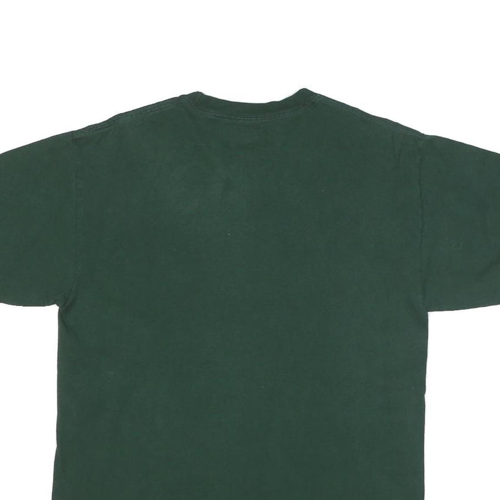 CHAMPION Mens Green Lacrosse Graphic T-Shirt M Short Sleeve Crew Neck Cotton