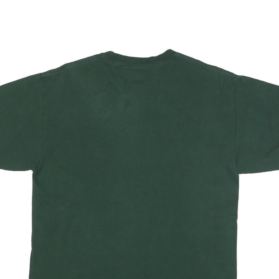 CHAMPION Mens Green Lacrosse Graphic T-Shirt M Short Sleeve Crew Neck Cotton