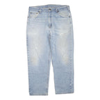 CARHARTT Mens Regular Fit Blue Denim Jeans W38 L29 Relaxed Cotton Blend Zip