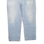 CARHARTT Mens Regular Fit Blue Denim Jeans W38 L29 Relaxed Cotton Blend Zip