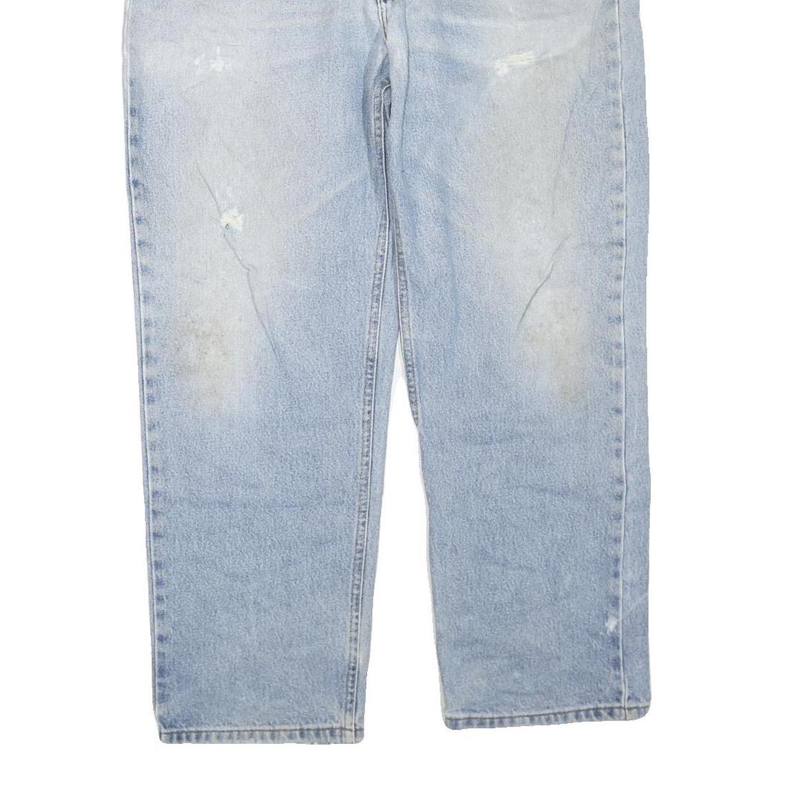 CARHARTT Mens Regular Fit Blue Denim Jeans W38 L29 Relaxed Cotton Blend Zip