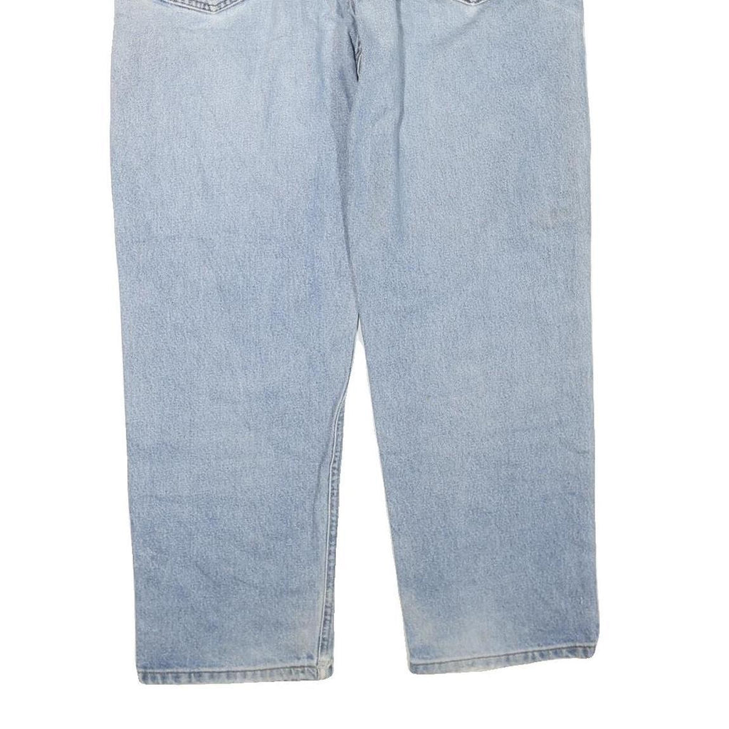 CARHARTT Mens Regular Fit Blue Denim Jeans W38 L29 Relaxed Cotton Blend Zip