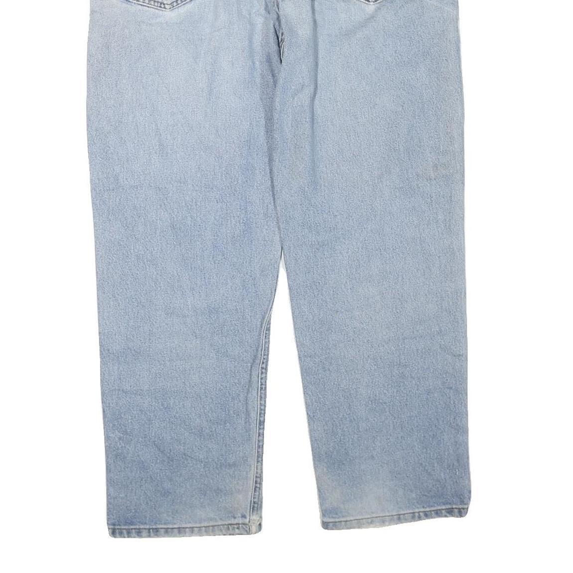 CARHARTT Mens Regular Fit Blue Denim Jeans W38 L29 Relaxed Cotton Blend Zip