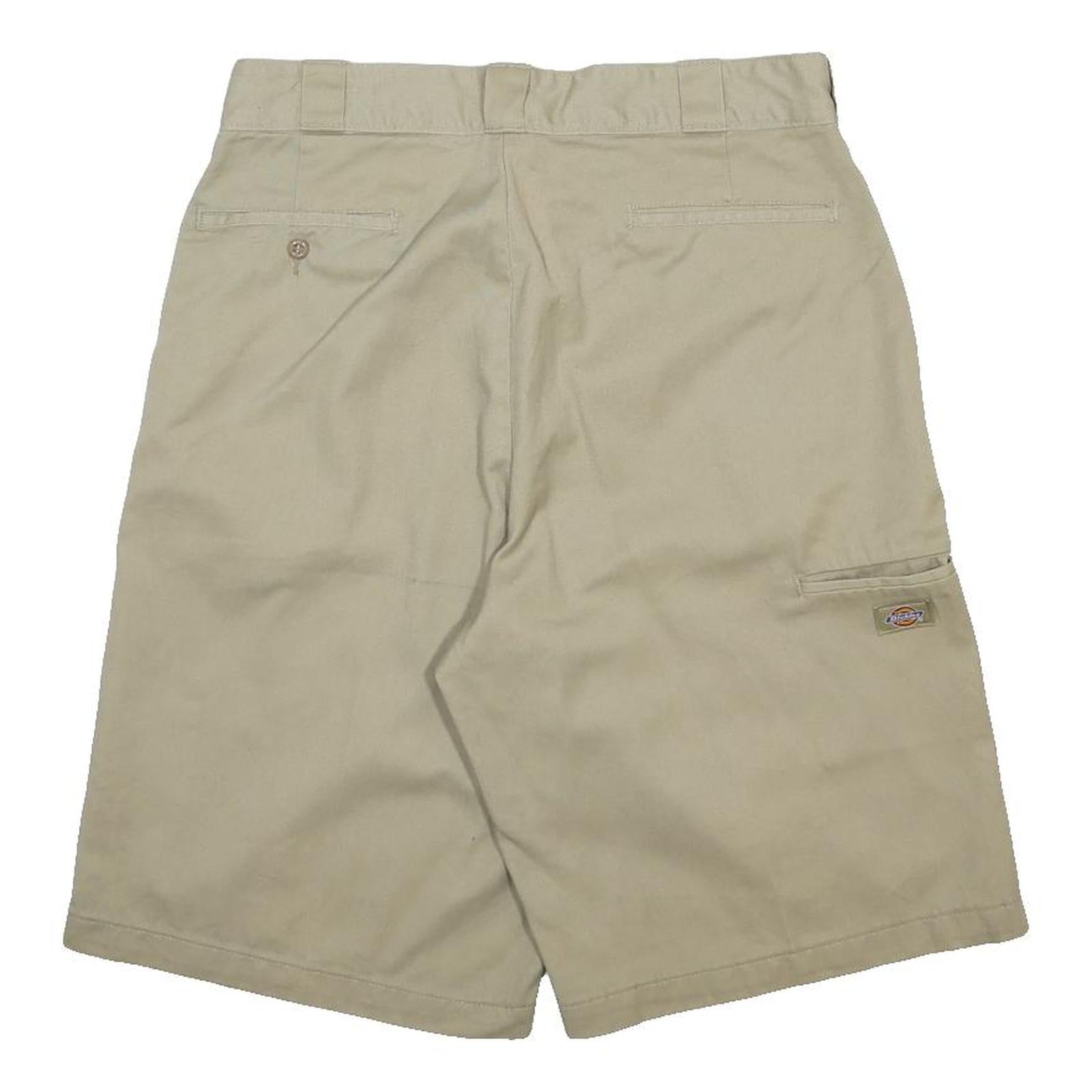 DICKIES Mens Shorts Beige Casual M W34 Workwear Cotton Blend Relaxed Fit
