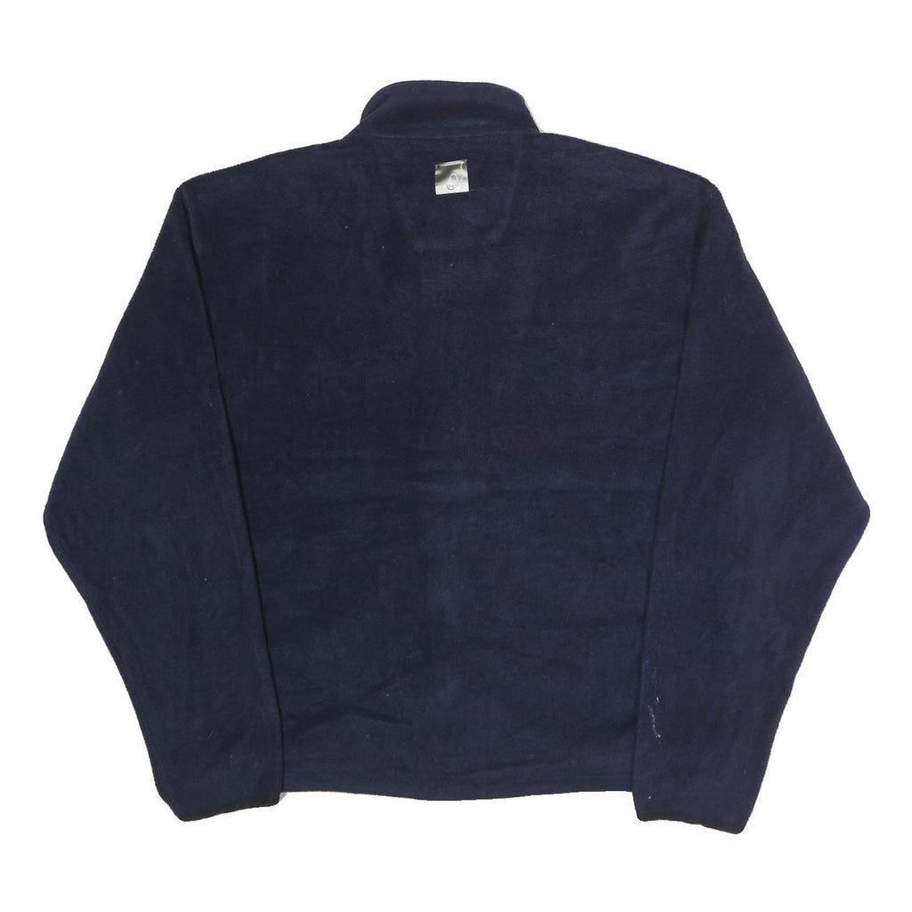 NAUTICA Mens Navy Blue Polyester Jacket L Zip Plain Casual Outdoor