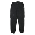 FB SISTER Womens Black Relaxed Cargo Trousers W28 L27 Cotton Blend Zip