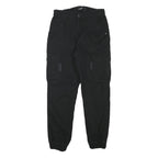 FB SISTER Womens Black Relaxed Cargo Trousers W28 L27 Cotton Blend Zip