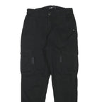 FB SISTER Womens Black Relaxed Cargo Trousers W28 L27 Cotton Blend Zip