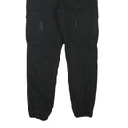 FB SISTER Womens Black Relaxed Cargo Trousers W28 L27 Cotton Blend Zip