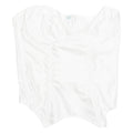 Womens Corset White Strapless XS