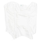 Womens Corset White Strapless XS