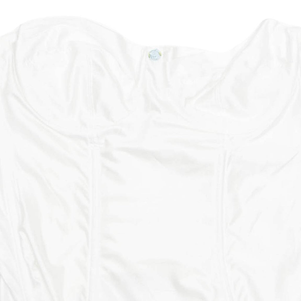 Womens Corset White Strapless XS