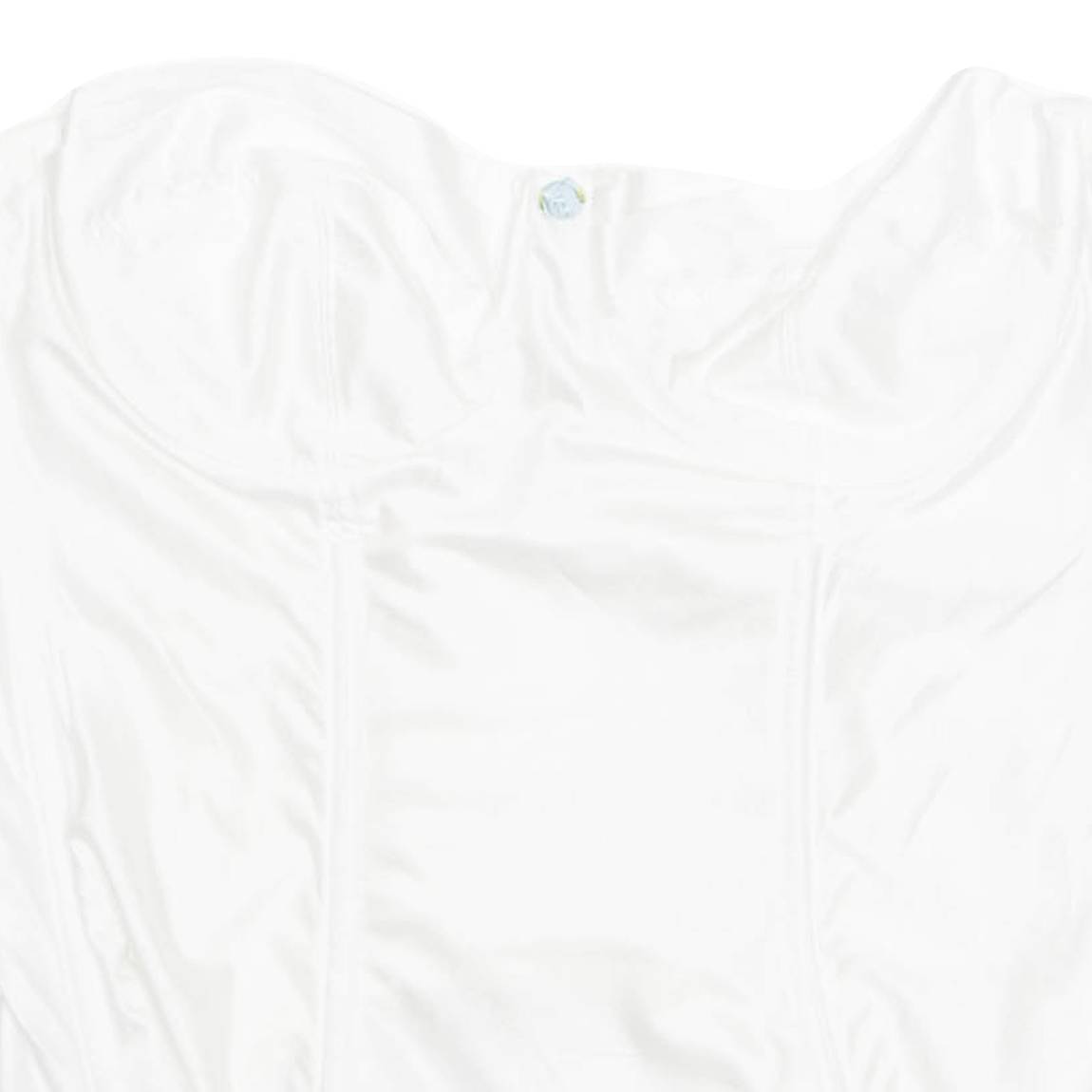 Womens Corset White Strapless XS