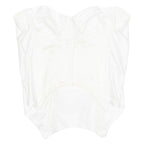 Womens Corset White Strapless XS