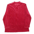 MISS ULRIKE Womens Red Velvet Button Jacket S Polyester Floral Embroidery Casual