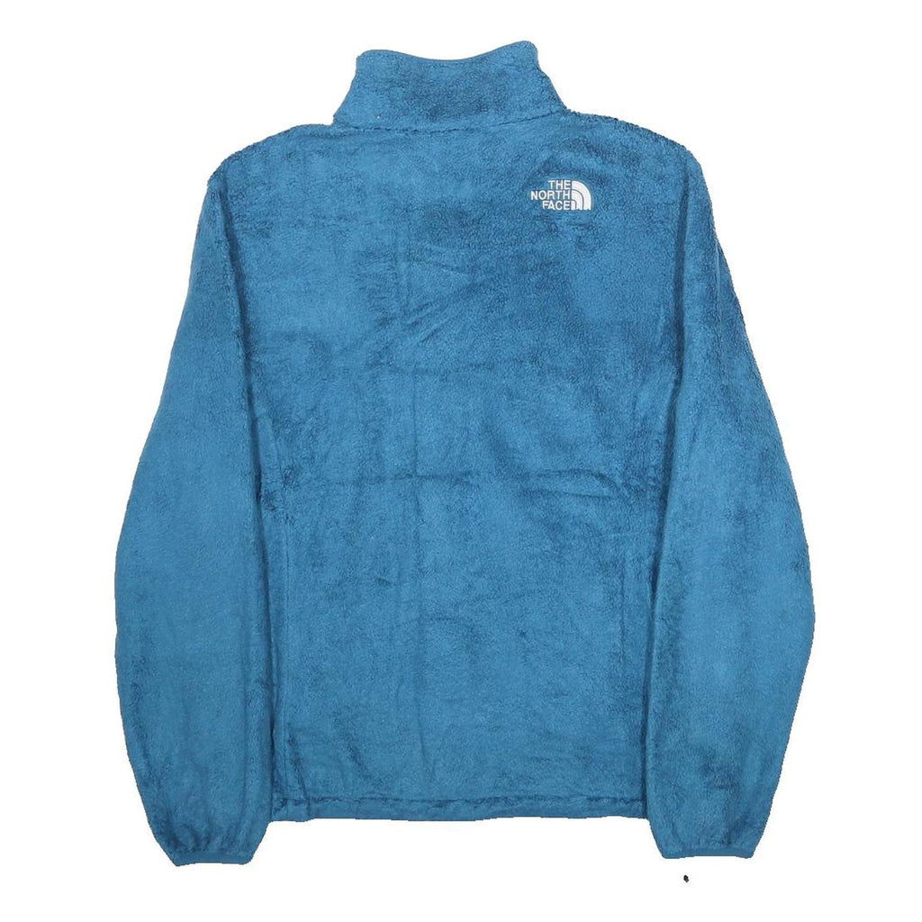 THE NORTH FACE Womens Blue Jacket M Polyester Fleece Zip Outdoor Casual Warm