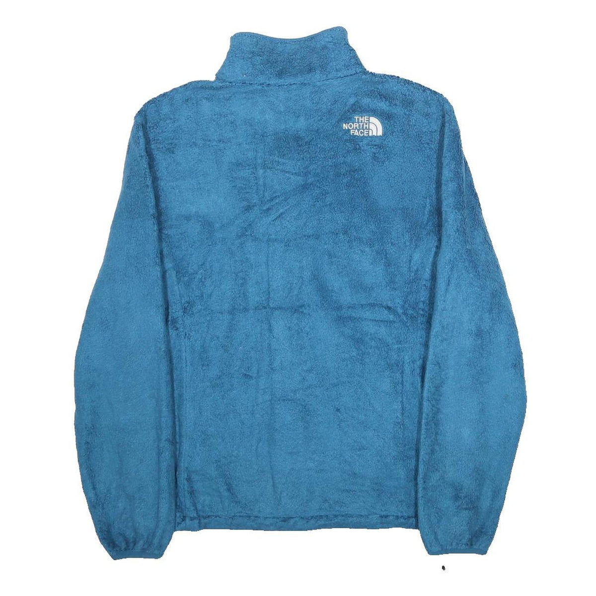 THE NORTH FACE Womens Blue Jacket M Polyester Fleece Zip Outdoor Casual Warm