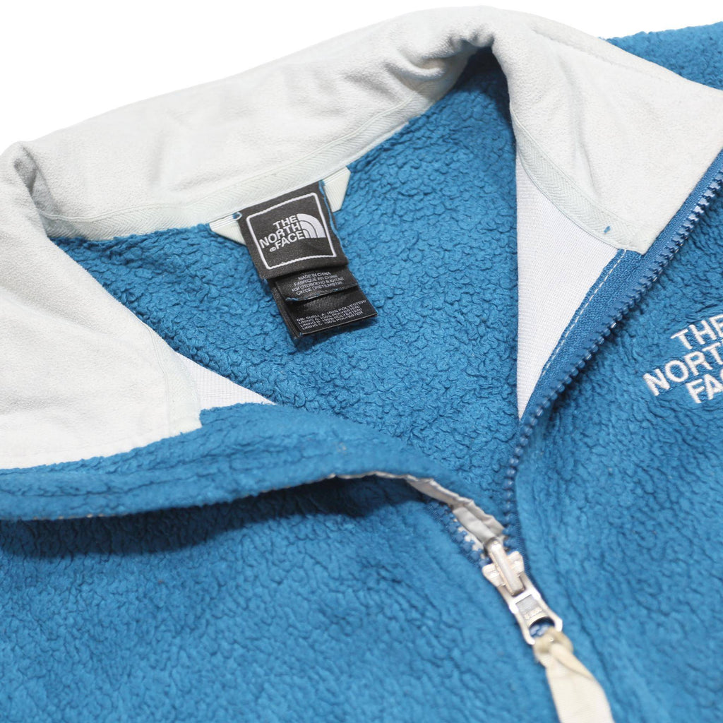 THE NORTH FACE Womens Blue Jacket M Polyester Fleece Zip Outdoor Casual Warm