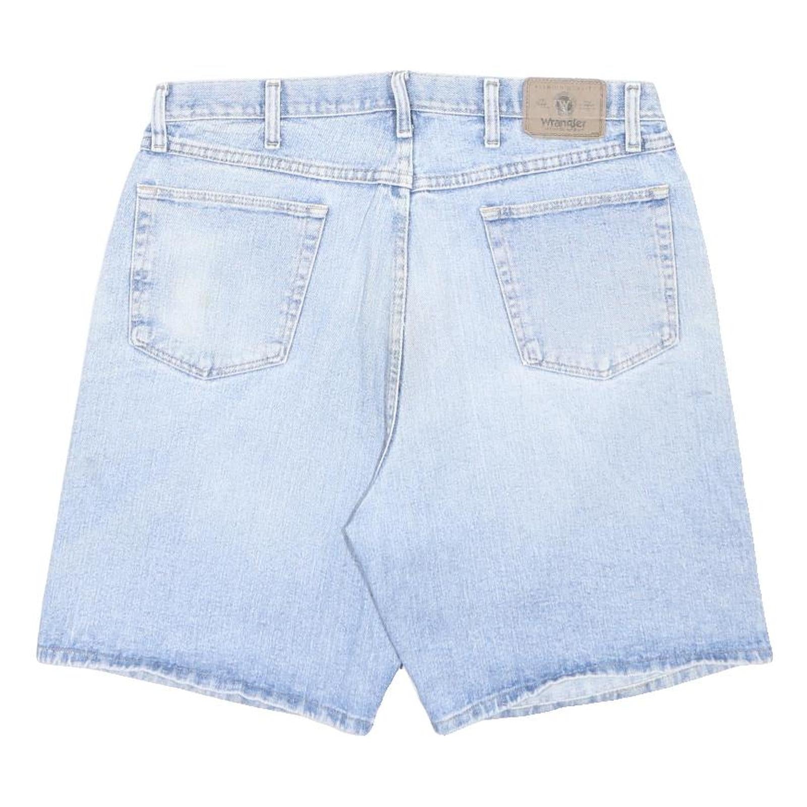 WRANGLER Mens Shorts Blue Casual Denim XL W38 Cotton Classic Fit