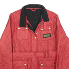 BARBOUR INTERNATIONAL Girls Red Quilted Jacket 14-15Y Polyester Zip
