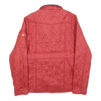 BARBOUR INTERNATIONAL Girls Red Quilted Jacket 14-15Y Polyester Zip