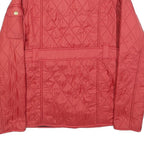 BARBOUR INTERNATIONAL Girls Red Quilted Jacket 14-15Y Polyester Zip