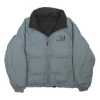 HELLY HANSEN Womens Grey & Black Puffer Jacket L Polyester Blend Warm Outdoor