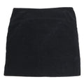 TOMMY HILFIGER Womens Black Mini Cotton Blend Skirt UK 10 Classic Pre Loved