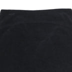 TOMMY HILFIGER Womens Black Mini Cotton Blend Skirt UK 10 Classic Pre Loved