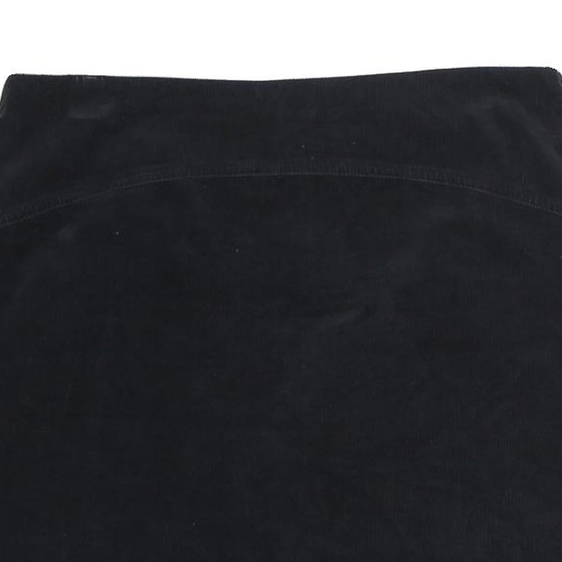 TOMMY HILFIGER Womens Black Mini Cotton Blend Skirt UK 10 Classic Pre Loved