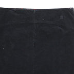TOMMY HILFIGER Womens Black Mini Cotton Blend Skirt UK 10 Classic Pre Loved