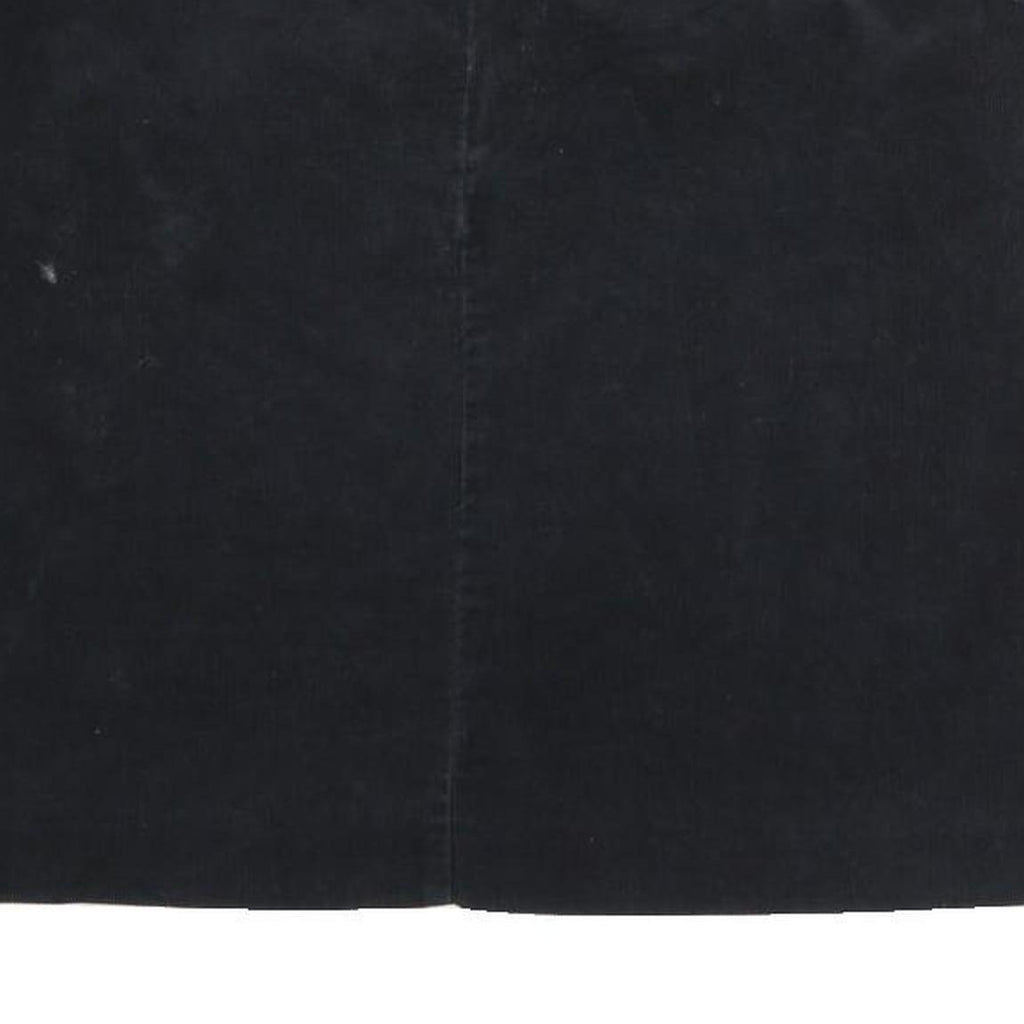 TOMMY HILFIGER Womens Black Mini Cotton Blend Skirt UK 10 Classic Pre Loved