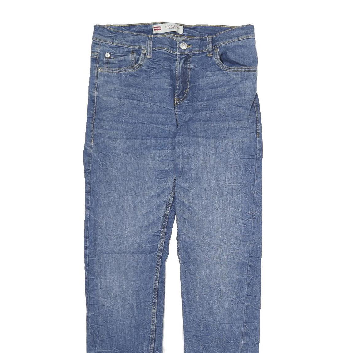 LEVI'S 502 Womens Jeans Blue Regular Straight Denim Medium W30 L32 Classic Fit