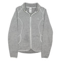 THE NORTH FACE Womens Grey Jacket S Polyester Blend Plain Zip Athletic Outdoor