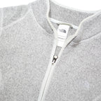 THE NORTH FACE Womens Grey Jacket S Polyester Blend Plain Zip Athletic Outdoor