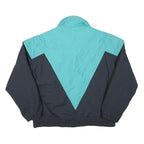 SNUGGLER Womens Blue & Teal Jacket M Polyester Plain Zip Retro Style Outerwear