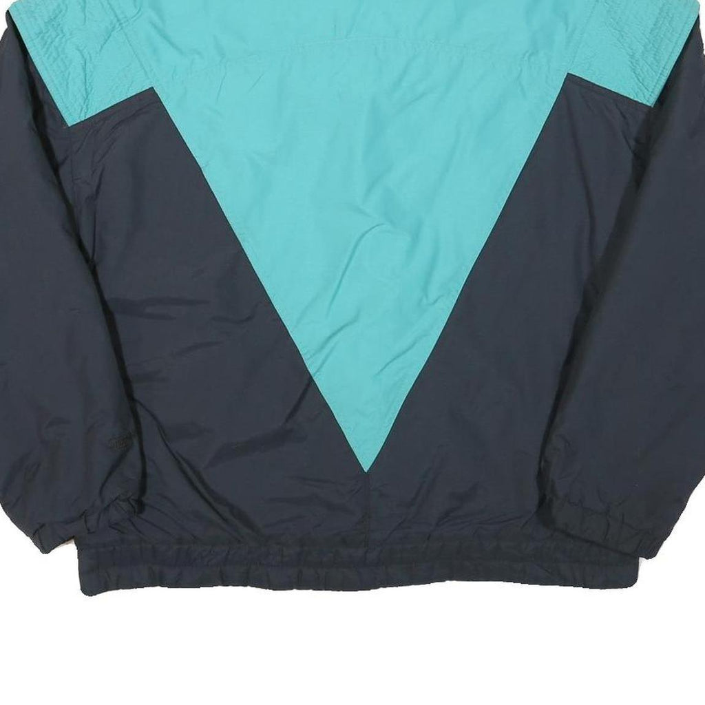 SNUGGLER Womens Blue & Teal Jacket M Polyester Plain Zip Retro Style Outerwear
