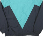 SNUGGLER Womens Blue & Teal Jacket M Polyester Plain Zip Retro Style Outerwear