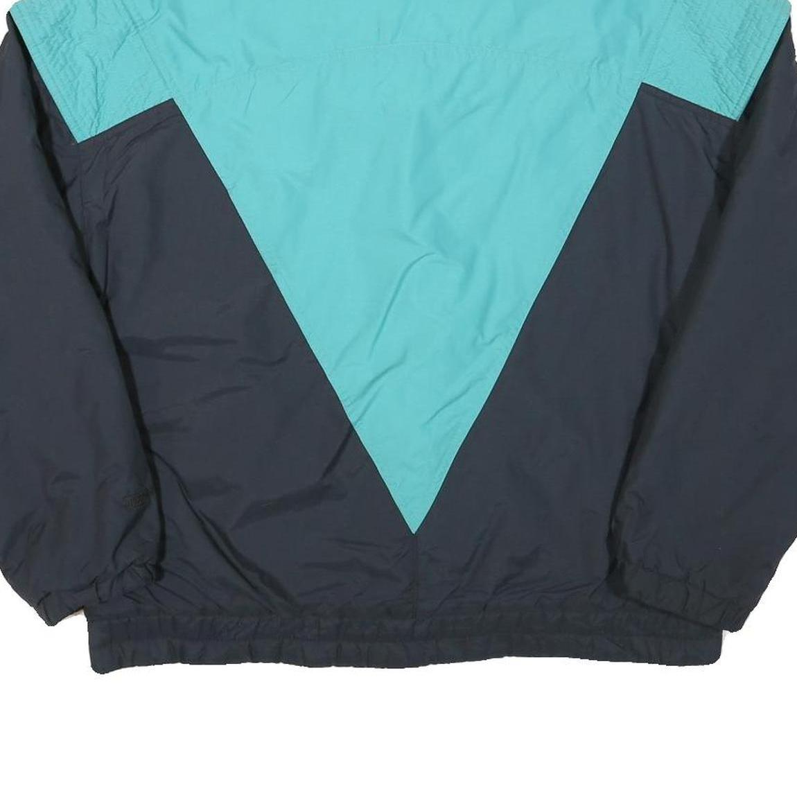 SNUGGLER Womens Blue & Teal Jacket M Polyester Plain Zip Retro Style Outerwear