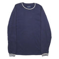 POLO RALPH LAUREN Mens Navy Crew Neck L Cotton Blend Sweatshirt