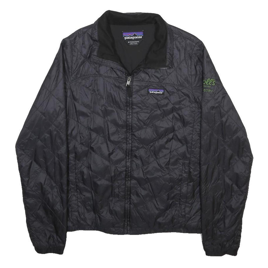 PATAGONIA Womens Black Jacket M Polyester Blend Quilted Outdoor Zip