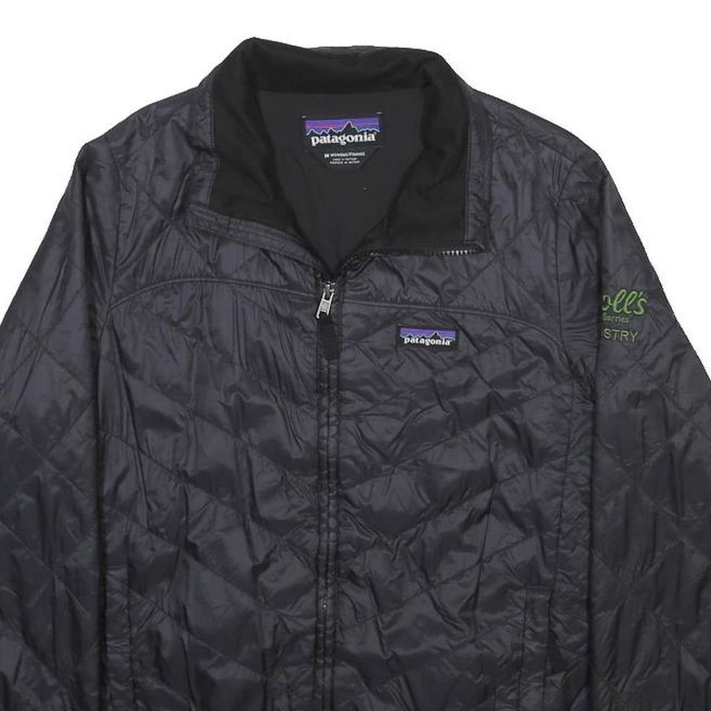 PATAGONIA Womens Black Jacket M Polyester Blend Quilted Outdoor Zip