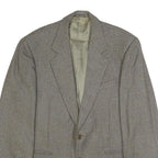 MONTENEGRO Mens Grey Wool Tailored Jacket XL Woven Button Up Classic Formal