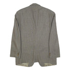 MONTENEGRO Mens Grey Wool Tailored Jacket XL Woven Button Up Classic Formal