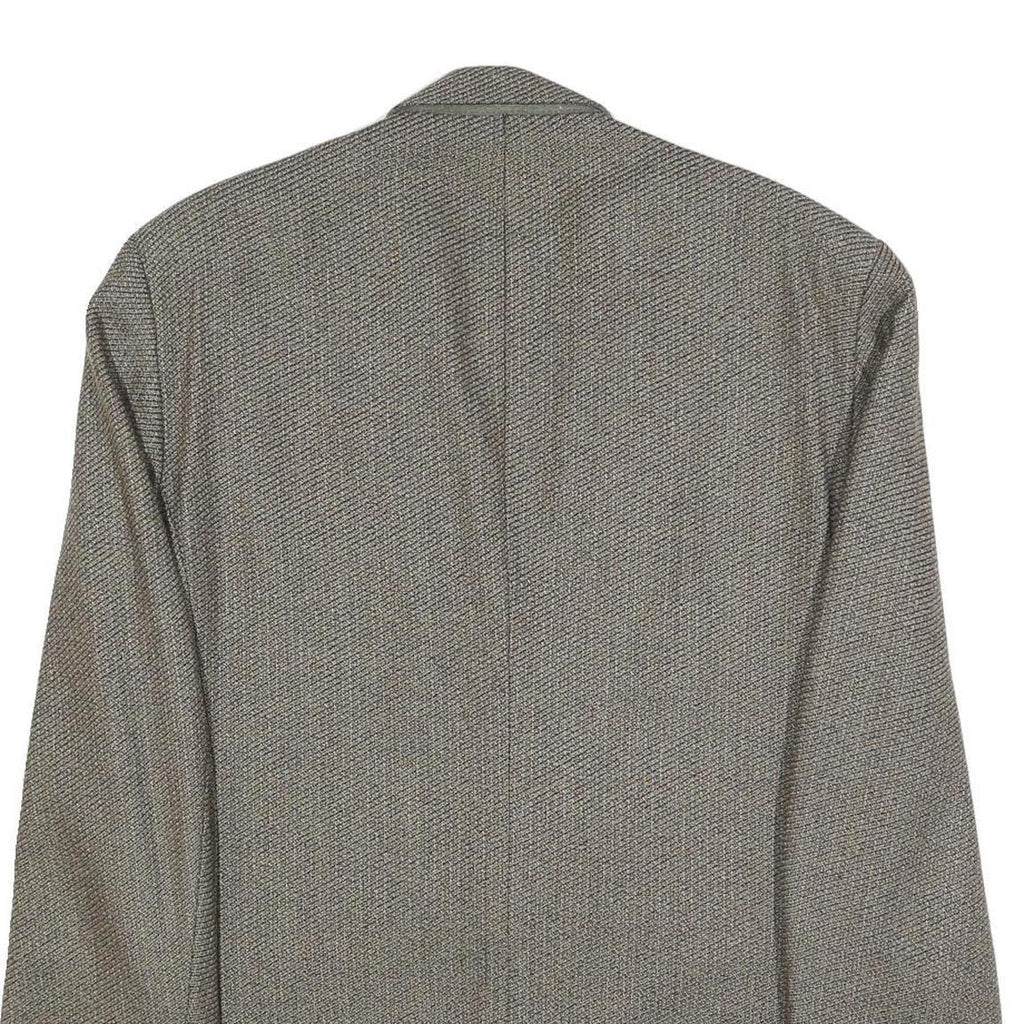 MONTENEGRO Mens Grey Wool Tailored Jacket XL Woven Button Up Classic Formal