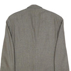 MONTENEGRO Mens Grey Wool Tailored Jacket XL Woven Button Up Classic Formal