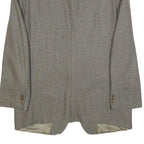 MONTENEGRO Mens Grey Wool Tailored Jacket XL Woven Button Up Classic Formal